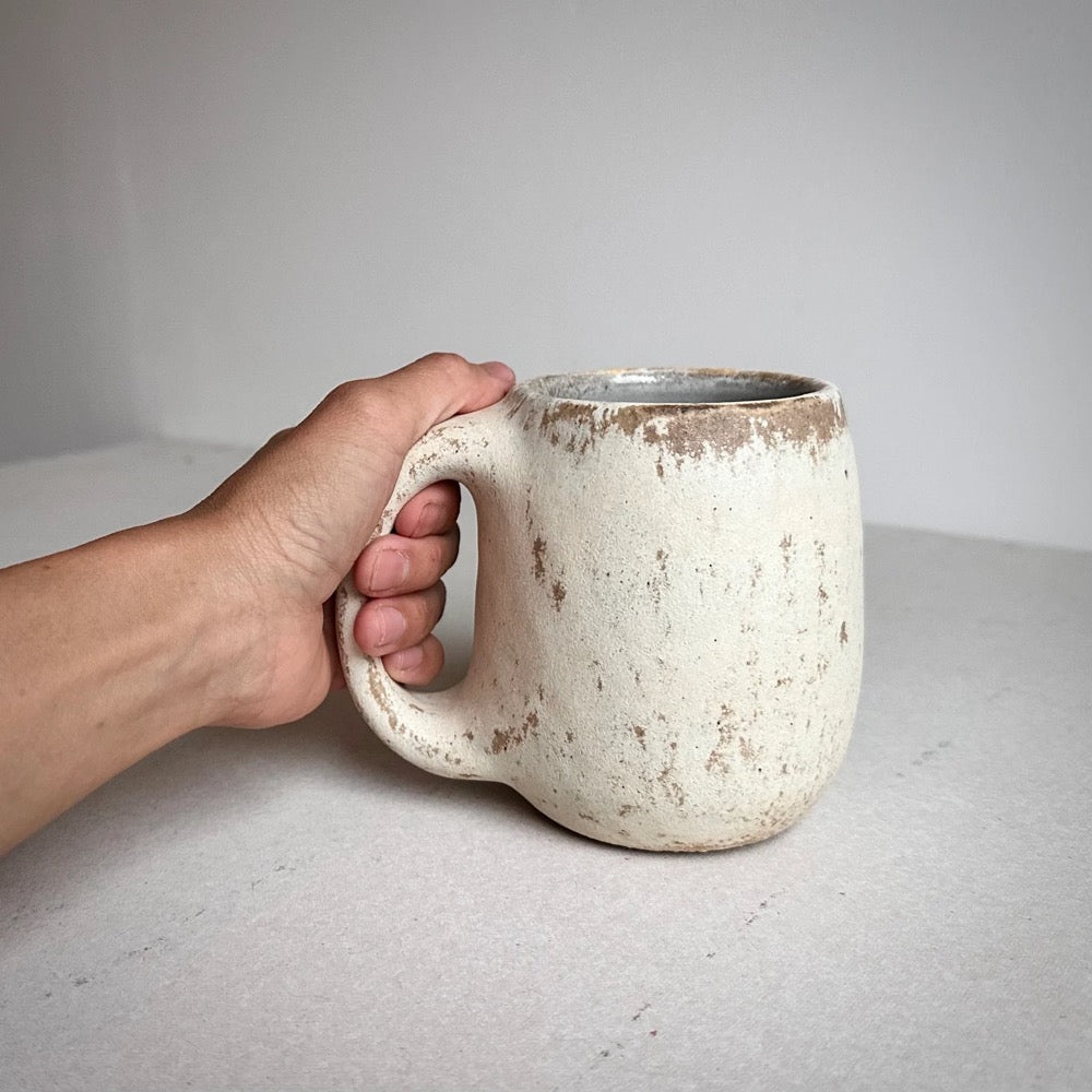 MADE TO ORDER Cream Mug 16oz, ceramic, pottery, handmade, coffeemug, coffee mug cup, handmademug