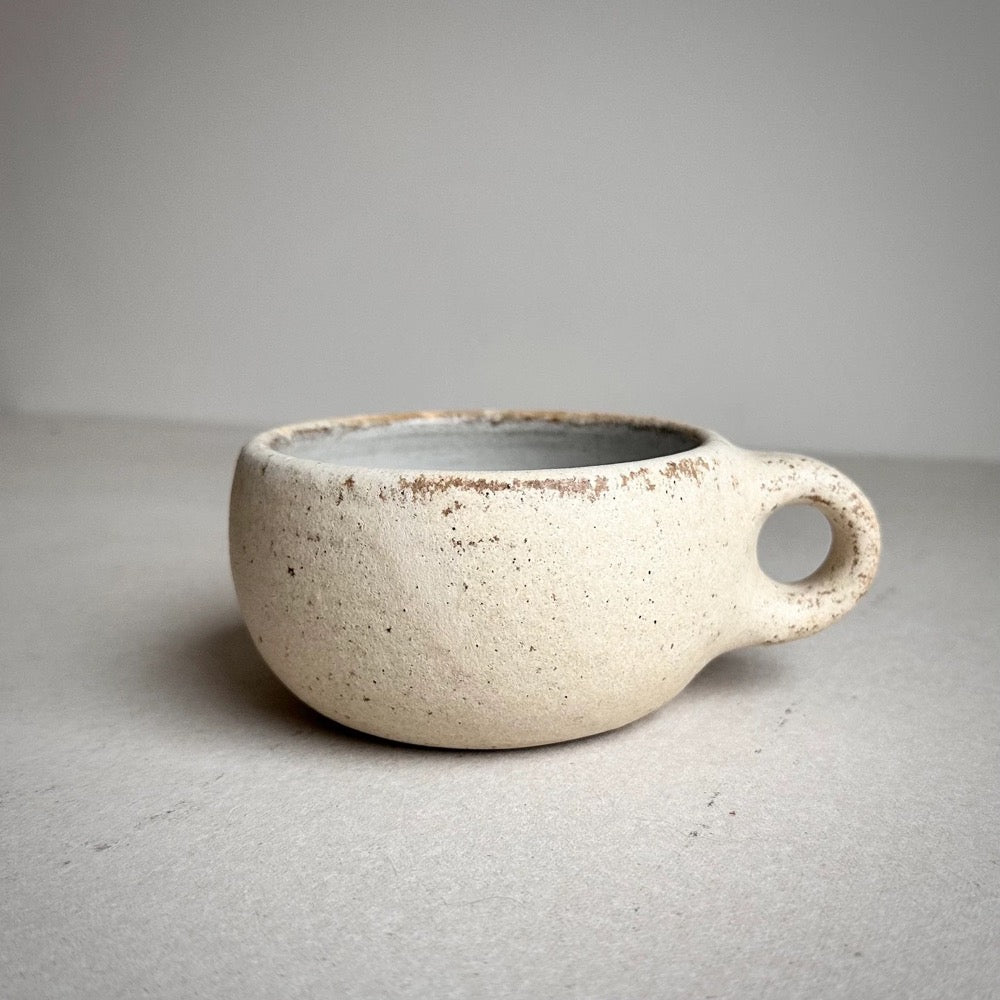 MADE TO ORDER Round Mug Cream 11-12oz, ceramic, pottery, handmade, coffee, cafe, cappuccino, potterymug